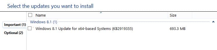 windows 8 1 update 1 kb2919355