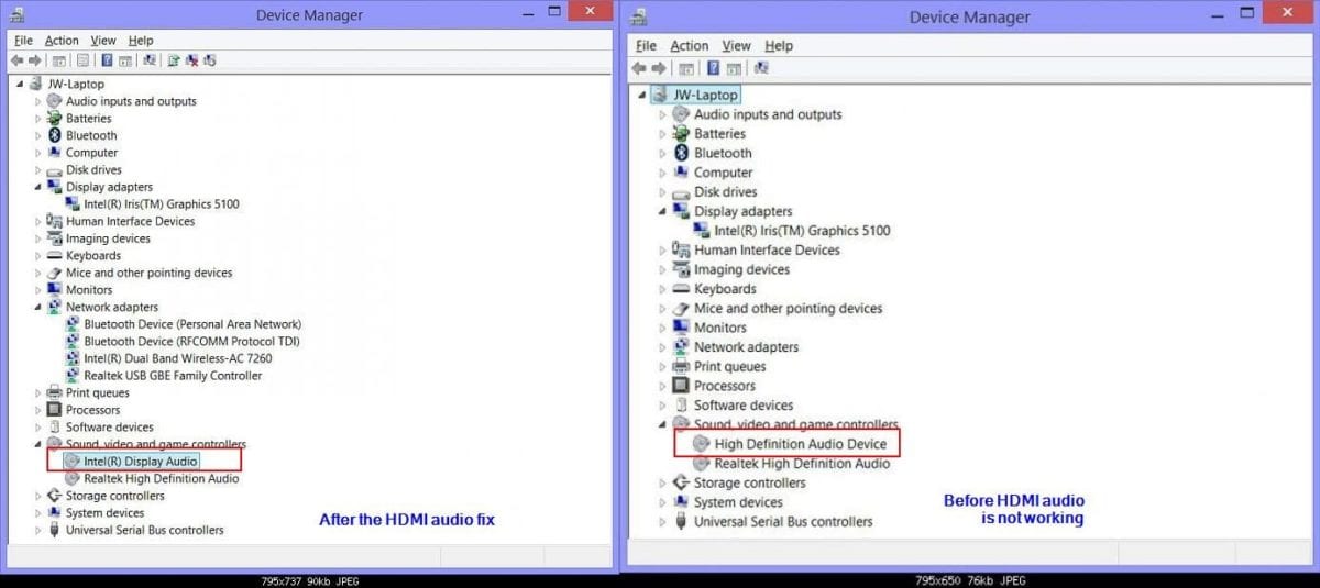 Ung Søjle Bygge videre på Fix : Windows 8.1 connected through HDMI has No Sound