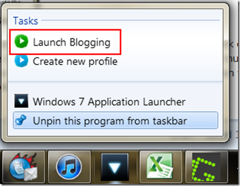 launch profile windows 7 application launcher thumb