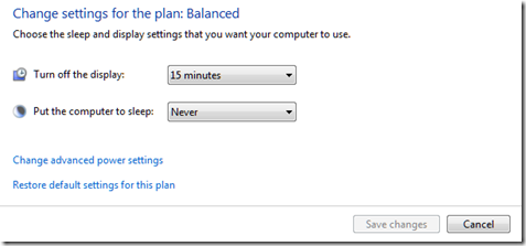 windows 7 power options display settings