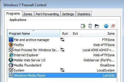 windows7 firewall control