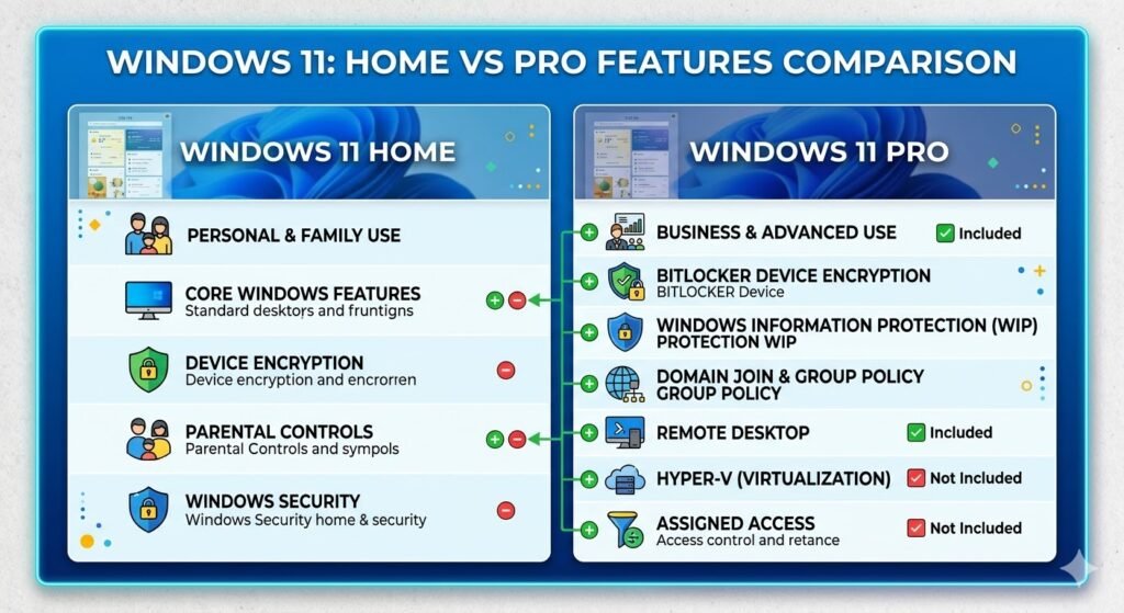 Buy Windows 11 License Cheap and Genuine—Every Option Ranked From $0 to $199 3 windows 11 home vs pro